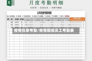 疫情在家考勤/疫情期间员工考勤表