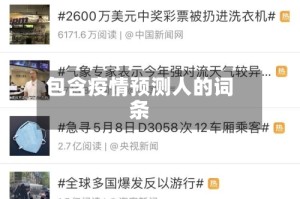 包含疫情预测人的词条