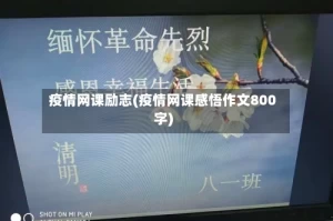 疫情网课励志(疫情网课感悟作文800字)