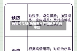 疫情防范期/疫情期间的防疫政策有哪些
