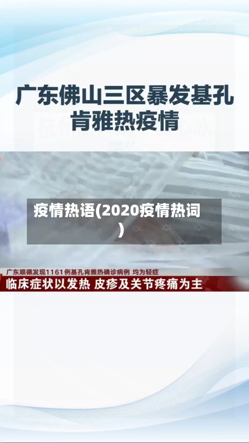 疫情热语(2020疫情热词)-第1张图片