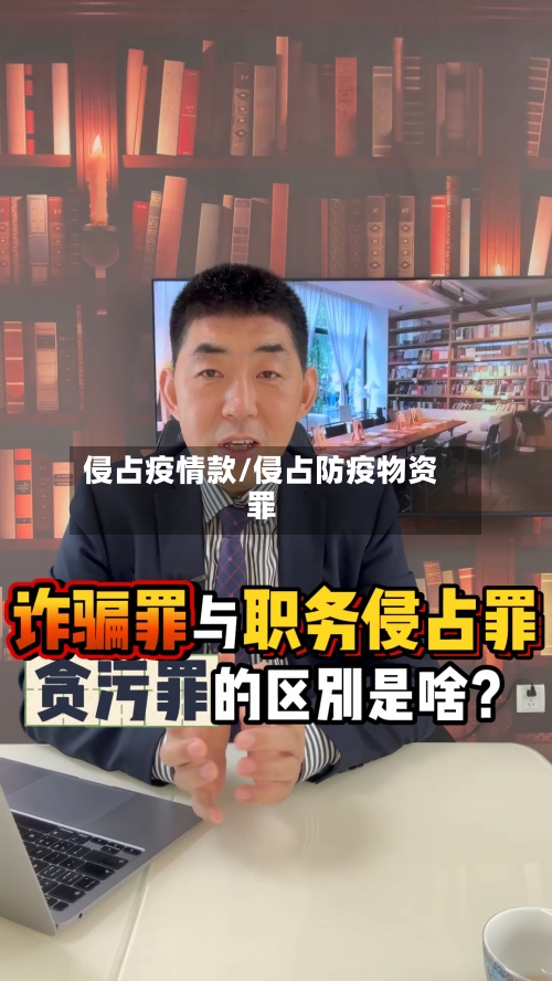 侵占疫情款/侵占防疫物资罪-第2张图片